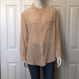 Equipment Silk Blush Blouse -NEW
